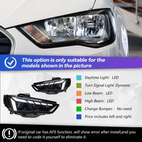 Audi A3 Headlights 2013-2016 A3 8V LED Headlight Projector Lens DRL Head Lamp AKD Car Styling 