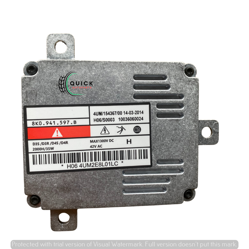 SKODA SUPERB 15-24 LEFT SIDE XENON HEADLIGHT BALLAST CONTROL MODULE 8K0941597B