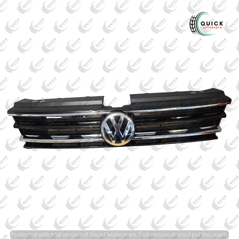 VW TIGUAN 2016-21 FRONT CENTER MAIN GRILLE WITH EMBLEM BADGE 5NA853653B NEW