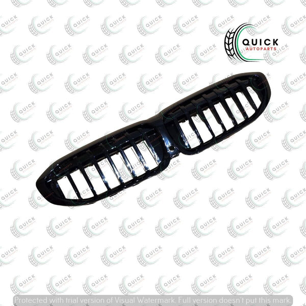 FOR BMW 3 SERIES G20 G21 2019- 2024 CENTRE KIDNEY GRILLE GRILL BLACK GLOSS NEW