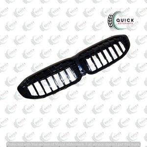 FOR BMW 3 SERIES G20 G21 2019- 2024 CENTRE KIDNEY GRILLE GRILL BLACK GLOSS NEW