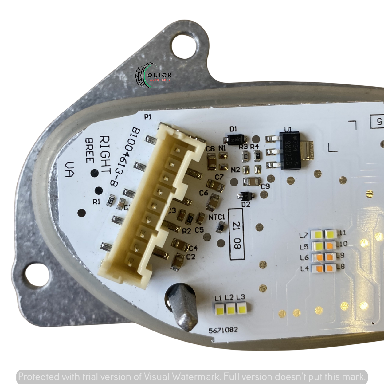 AUDI E TRON GT F8 2021-2024 DRIVER SIDE LED DRL RUNNING DAYTIME MODULE 82A998474