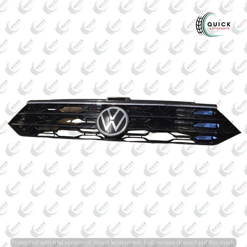 VW T ROC 2018-2025 FRONT CENTER MAIN GRILLE WITH EMBLEM BADGE 2GA853651R NEW