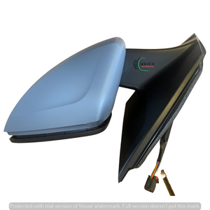 VW POLO AW 2017-24 PASSENGER SIDE DOOR WING MIRROR POWERFOLD ELECTRIC PRIMED NEW