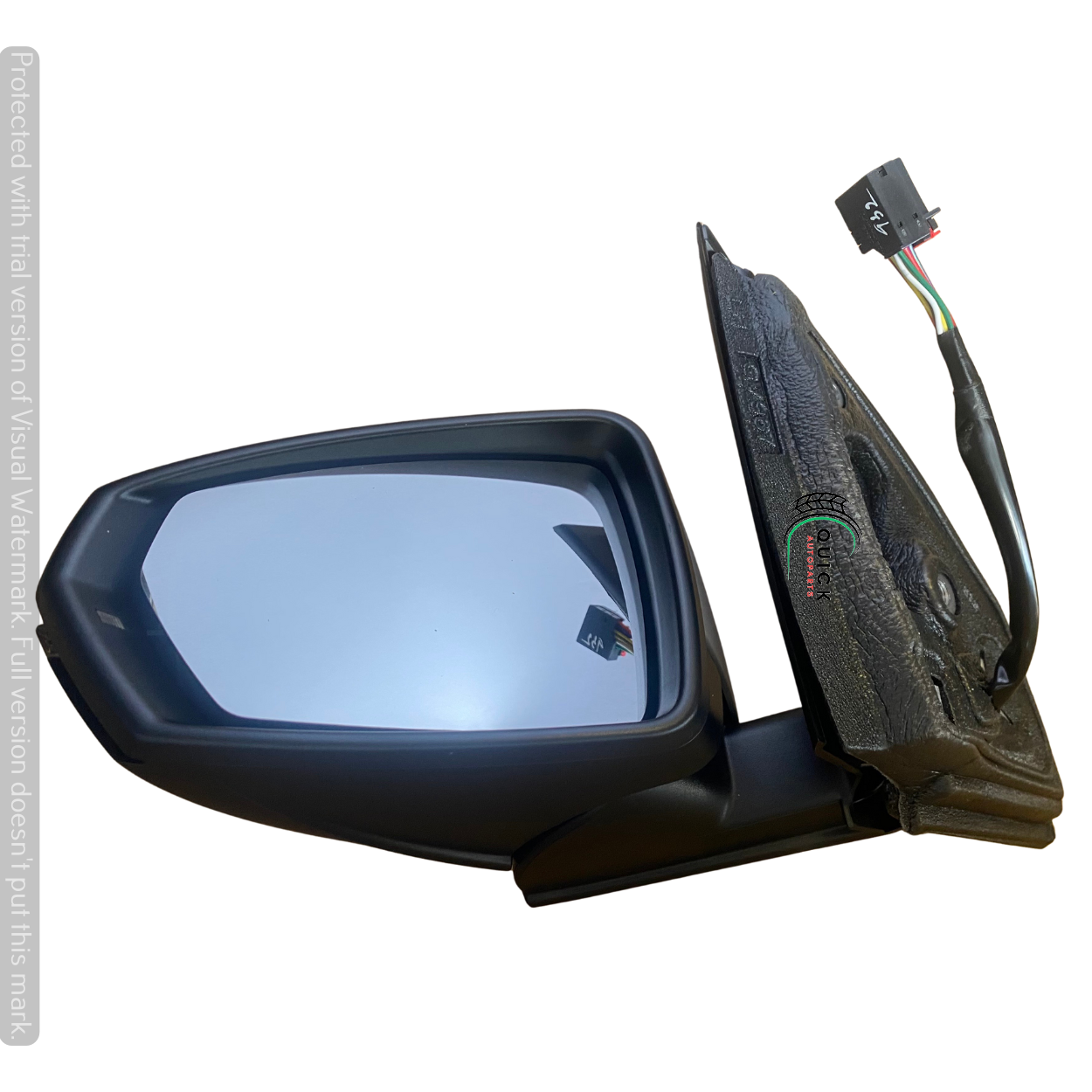 VW POLO AW 2017-24 PASSENGER SIDE DOOR WING MIRROR POWERFOLD ELECTRIC PRIMED NEW