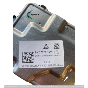 VW E-GOLF 5G 14-ON LEFT SIDE HEADLIGHT BALLAST DRL LED CONTROL MODULE 8V0907399B