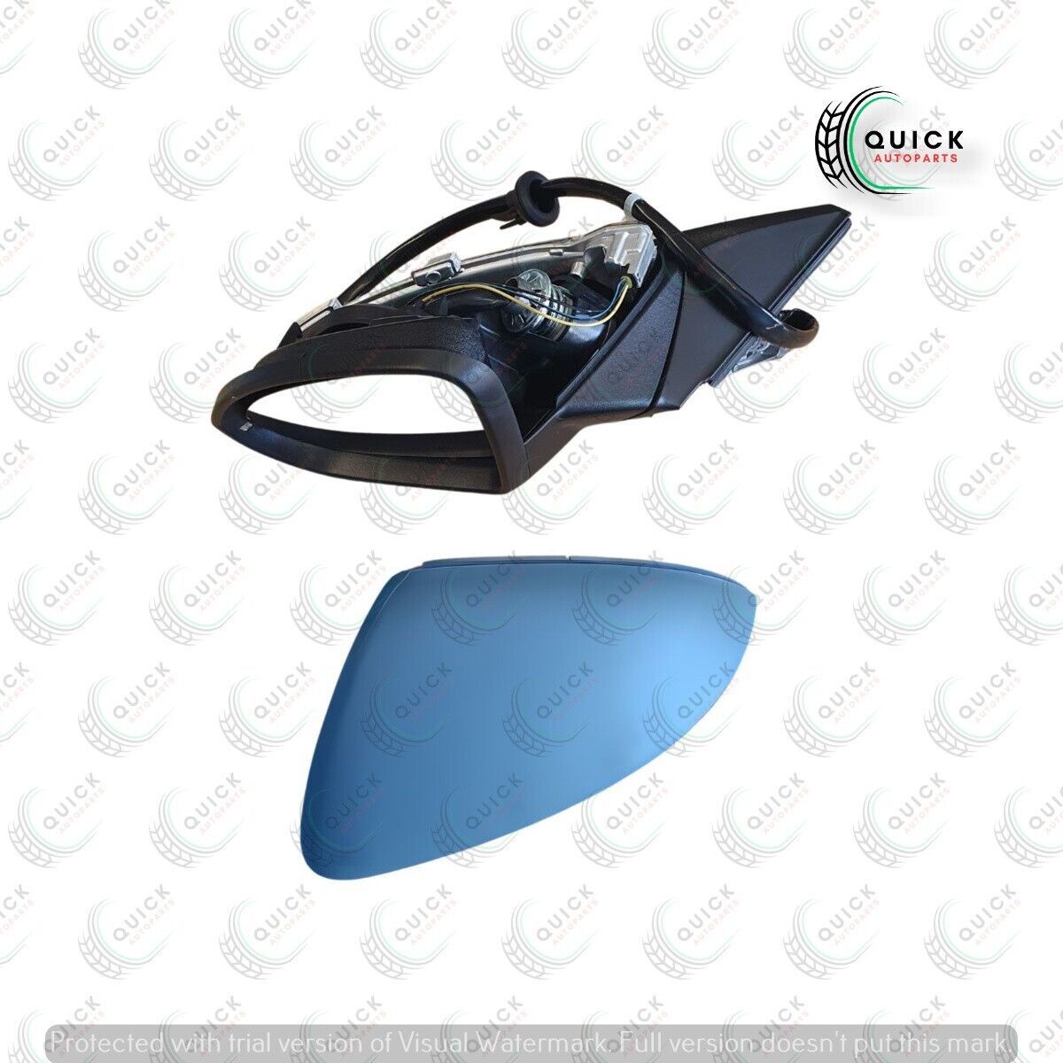 VW GOLF MK7 2013-2020 PASSENGER SIDE ELECTRIC HEATED POWERFOLD DOOR MIRROR NEW
