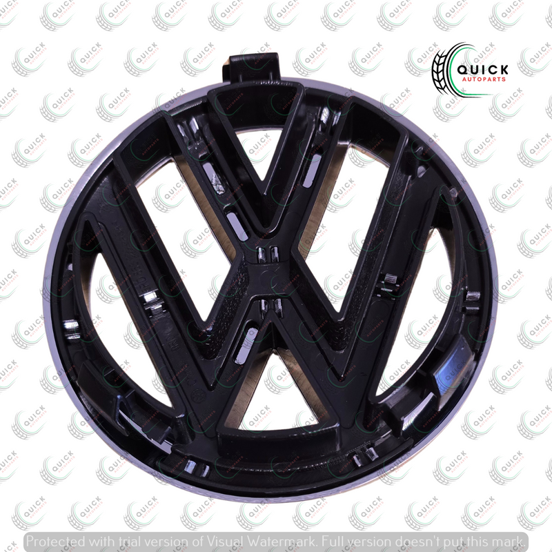 VW POLO 6R 2010-2014 CENTRE GRILLE GRILL CHROME EMBLEM BADGE 6R0853600A NEW