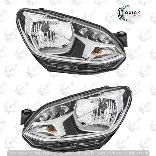 VW UP 2012-2016 Chrome Headlight Pair Of Left & Right Side 1S2941015L 1S2941016L