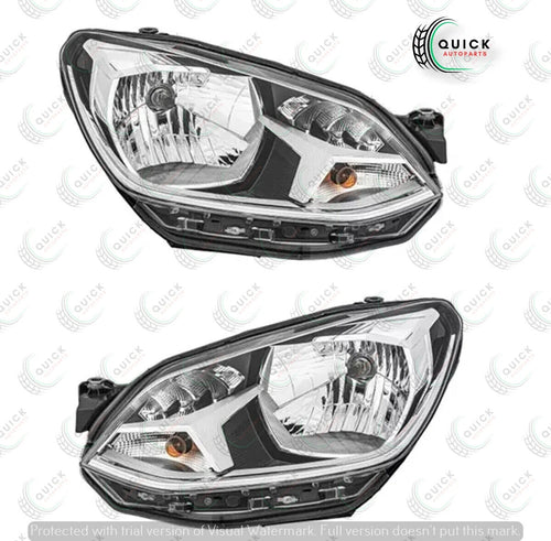 VW UP 2012-2016 Chrome Headlight Pair Of Left & Right Side 1S2941015L 1S2941016L