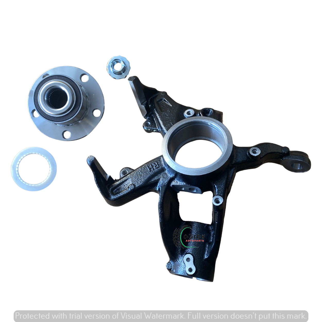 AUDI E TRON F8 2021-24 FRONT DRIVER SIDE WHEEL HUB KNUCKLE & BEARING 2Q0407256AF