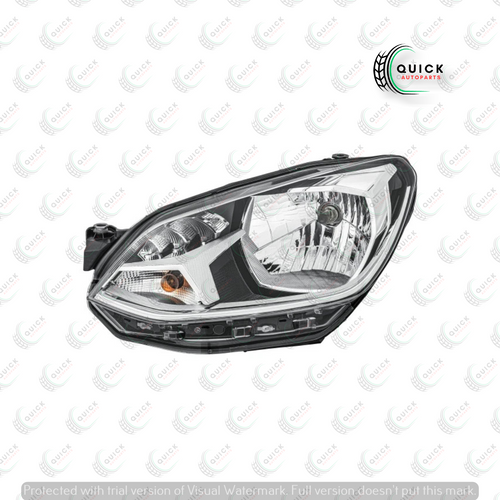 HELLA GENUINE VW UP 2012-2016 Left Side Passenger Chrome Headlight 1S2941015AA