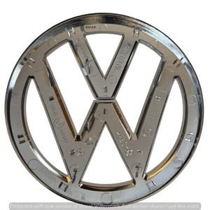 VW CAMPER 2004-ON FRONT CENTRE GRILLE EMBLEM BADGE 7E0853601G NEW