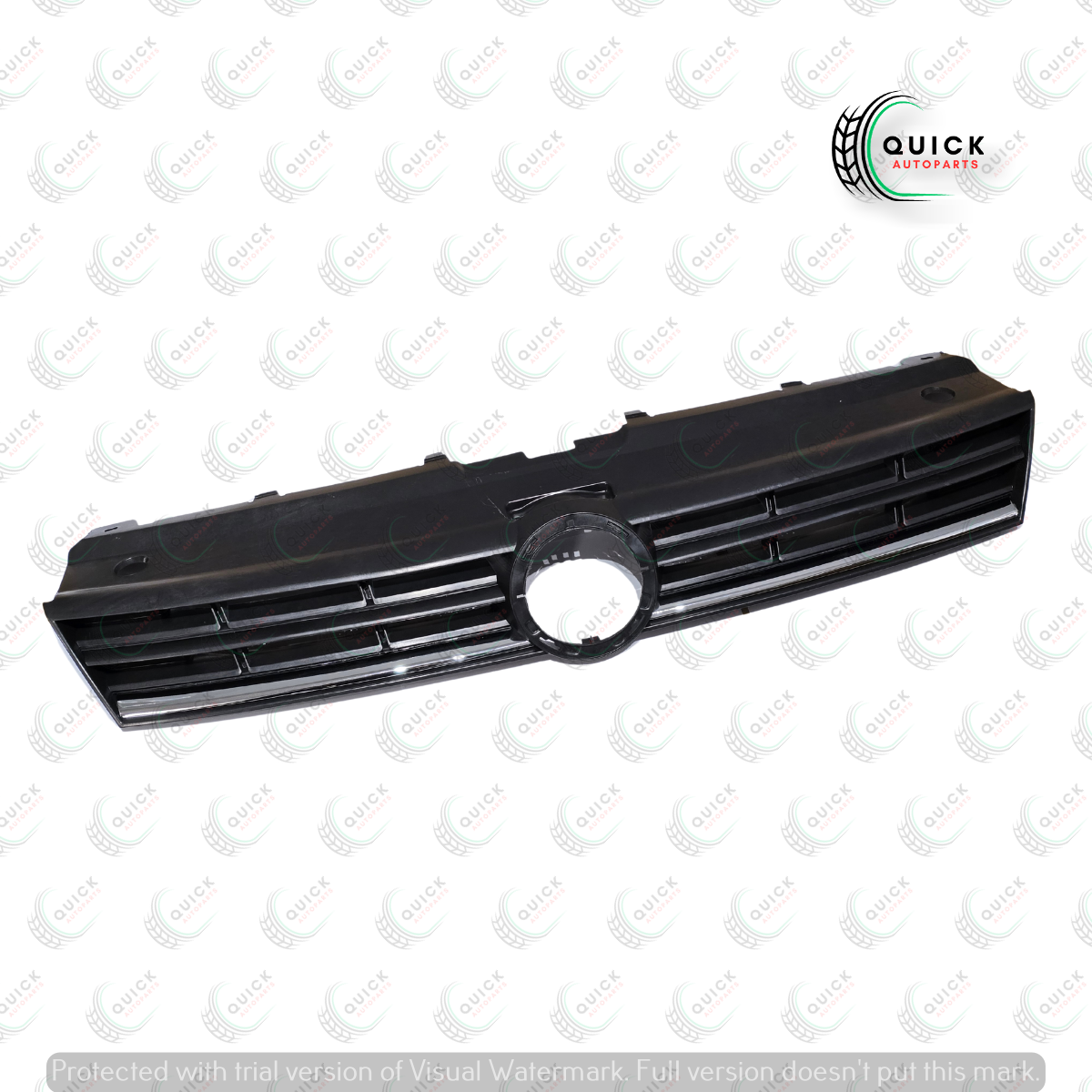 VW POLO 6C MK5 2014-2017 MAIN CENTRE FRONT BUMPER RADIATOR GRILLE 6C0853653 NEW