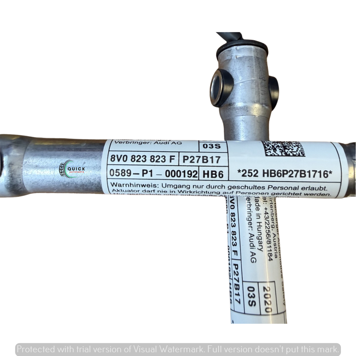 AUDI A3 8V 2013-2020 PAIR LEFT RIGHT SIDE BONNET ACTUATORS 8V0823823F