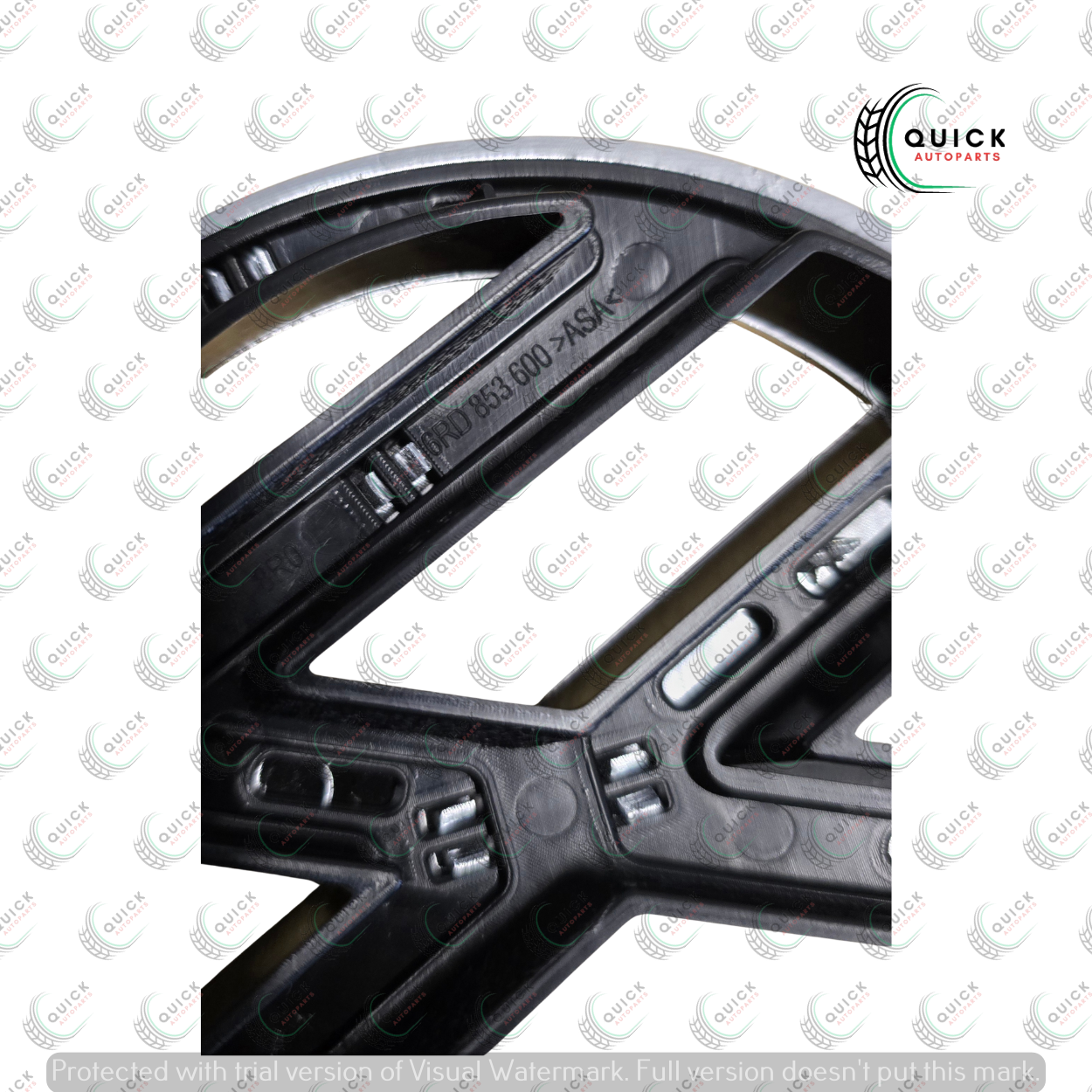 VW POLO 6R 2010-2014 CENTRE GRILLE GRILL CHROME EMBLEM BADGE 6R0853600A NEW