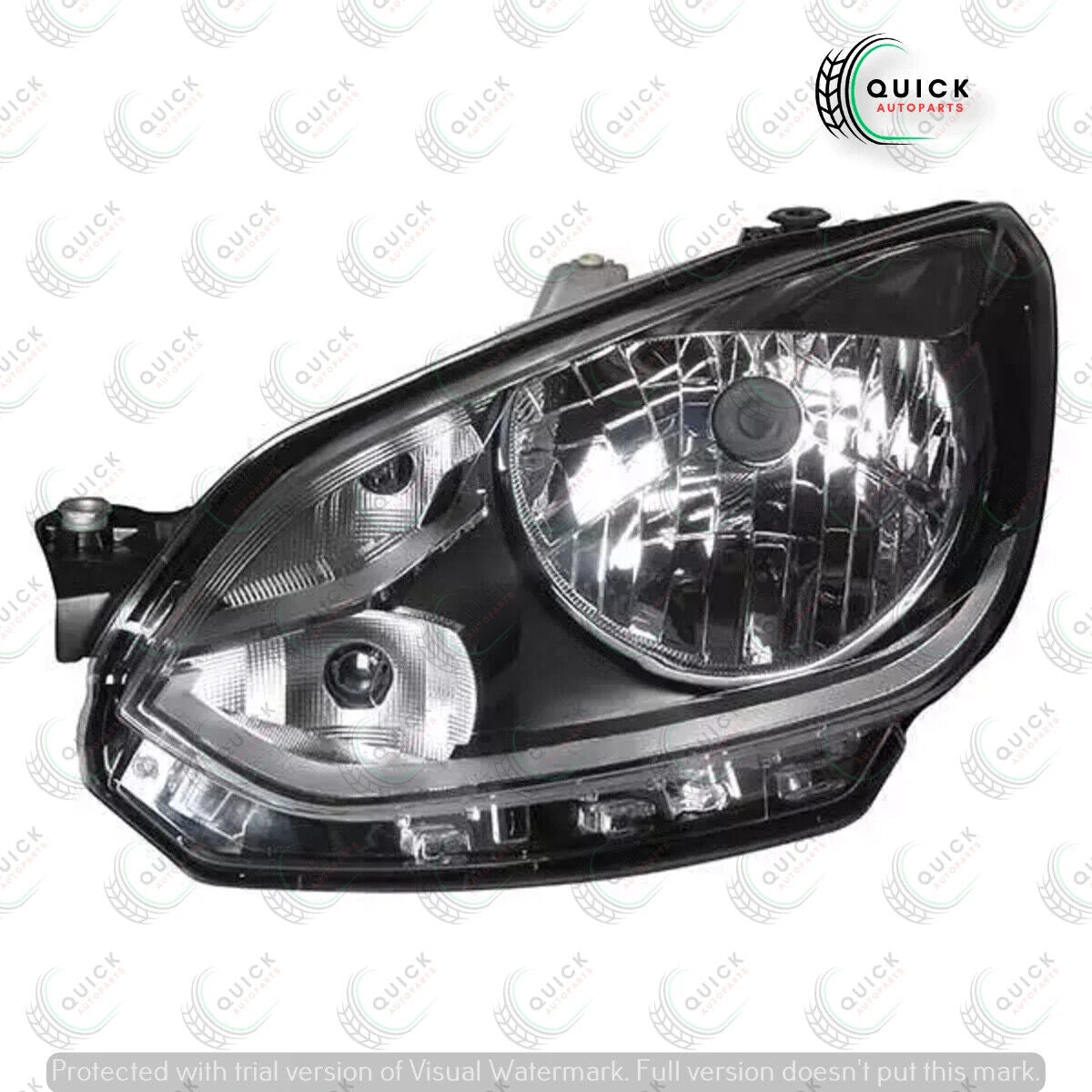 VW UP 2012-2016 Chrome Headlight Left Side Passenger Side 1S2941015L